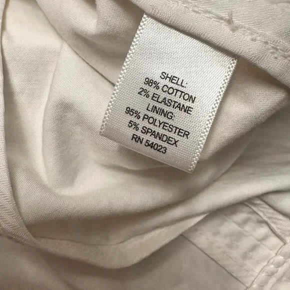 Banana Republic x Trina Turk Belted Utility Top Jacket Size 10 Ivory Summer 2012 - Picture 10 of 10